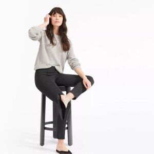 EVERLANE Stretch Ponte Crop Leggings Pants‎ Casual Viscose Blend Side Zip Size 6